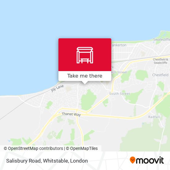 Salisbury Road, Whitstable map