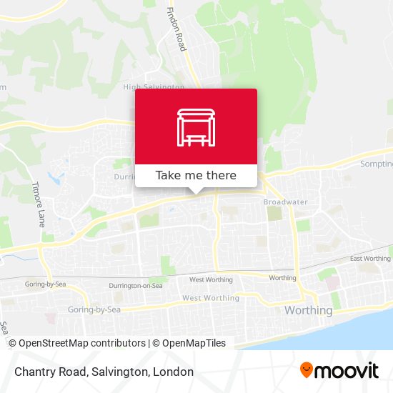 Chantry Road, Salvington map