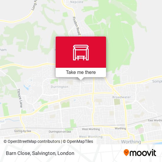 Barn Close, Salvington map