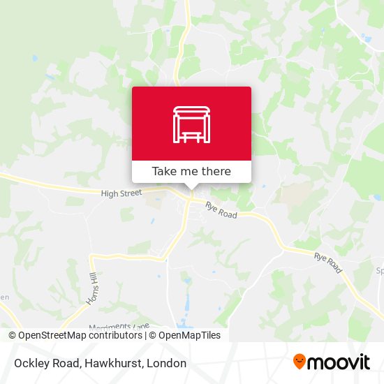 Ockley Road, Hawkhurst map