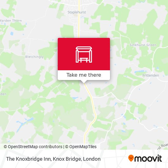 The Knoxbridge Inn, Knox Bridge map