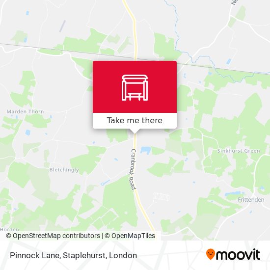 Pinnock Lane, Staplehurst map