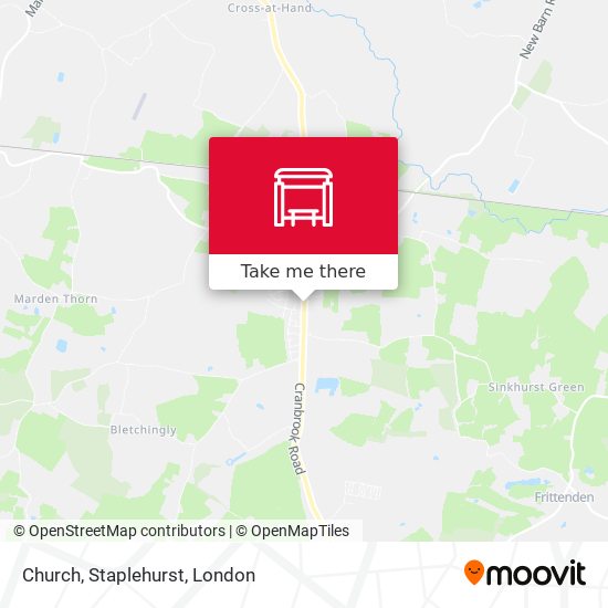 Church, Staplehurst map