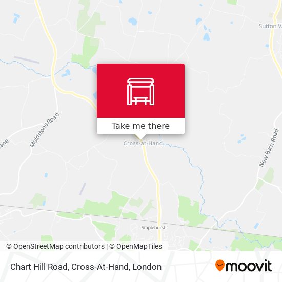 Chart Hill Road, Cross-At-Hand map