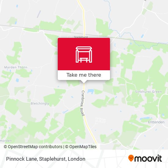 Pinnock Lane, Staplehurst map