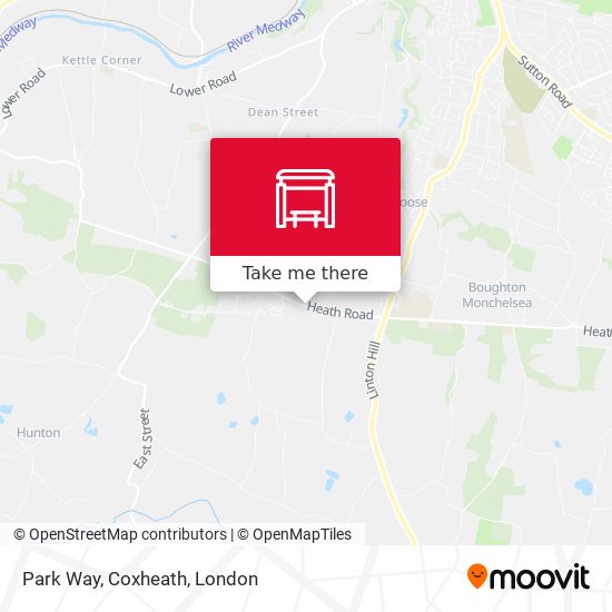 Park Way, Coxheath map