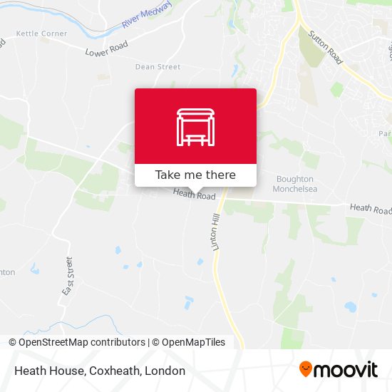 Heath House, Coxheath map