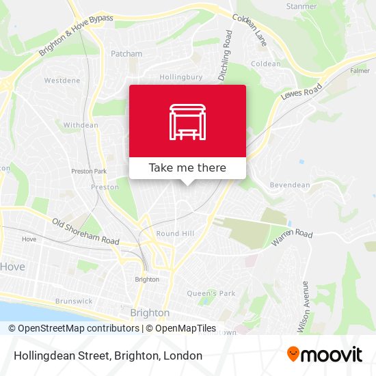 Hollingdean Street, Brighton map