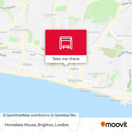Homelees House, Brighton map