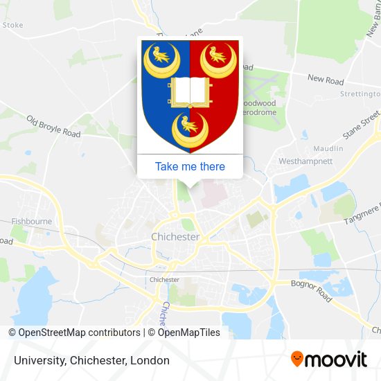 University, Chichester map