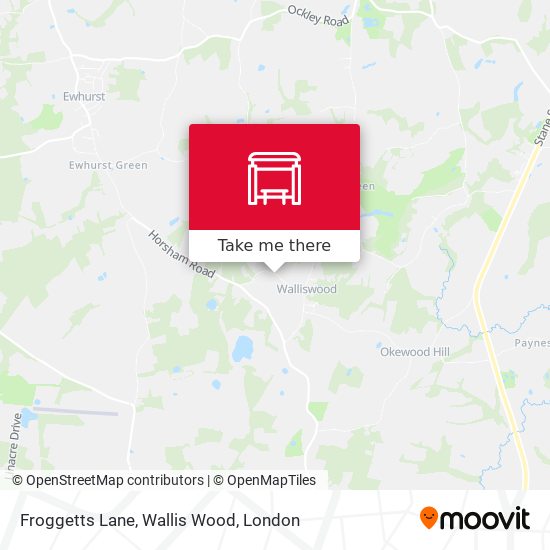 Froggetts Lane, Wallis Wood map