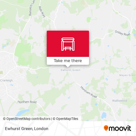 Ewhurst Green map