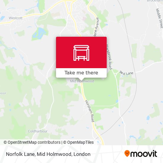Norfolk Lane, Mid Holmwood map
