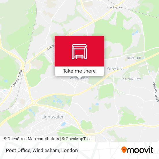 Post Office, Windlesham map