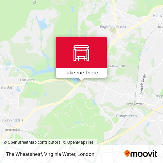 The Wheatsheaf, Virginia Water map