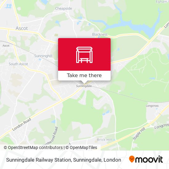 Sunningdale Railway Station, Sunningdale map