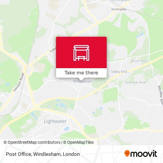 Post Office, Windlesham map