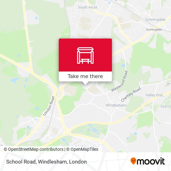 School Road, Windlesham map
