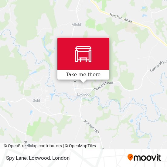 Spy Lane, Loxwood map