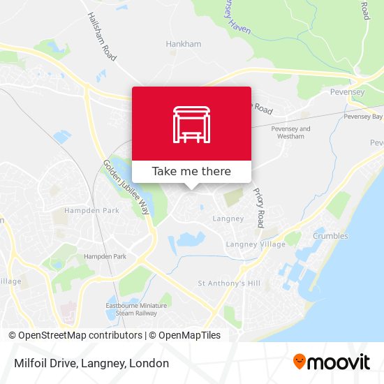 Milfoil Drive, Langney map