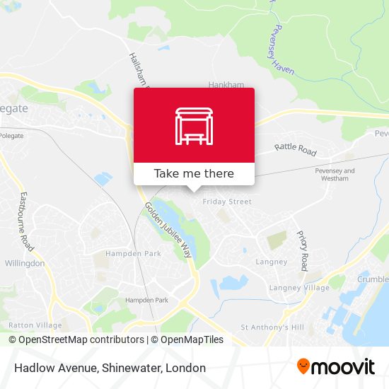Hadlow Avenue, Shinewater map