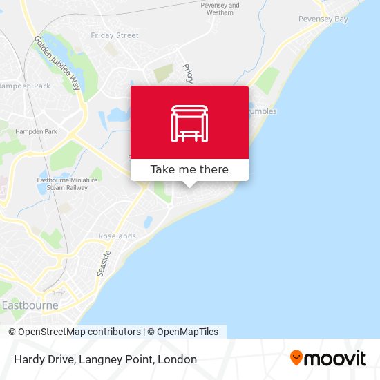 Hardy Drive, Langney Point map