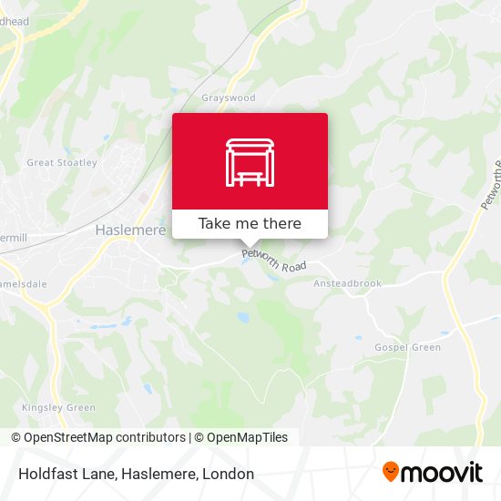 Holdfast Lane, Haslemere map