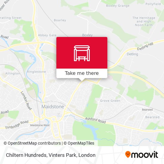 Chiltern Hundreds, Vinters Park map