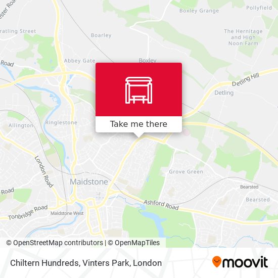 Chiltern Hundreds, Vinters Park map