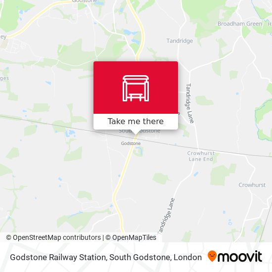 Godstone Railway Station, South Godstone map