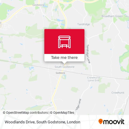 Woodlands Drive, South Godstone map