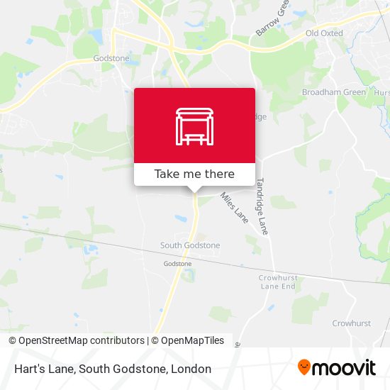 Hart's Lane, South Godstone map