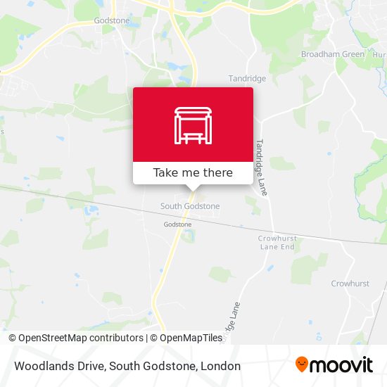 Woodlands Drive, South Godstone map