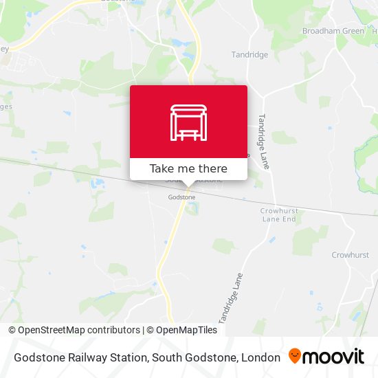 Godstone Railway Station, South Godstone map