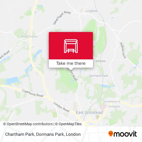 Chartham Park, Dormans Park map