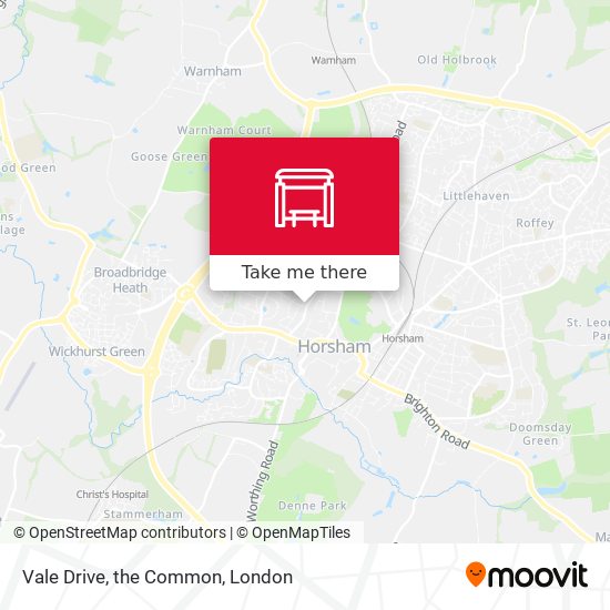 Vale Drive, the Common map
