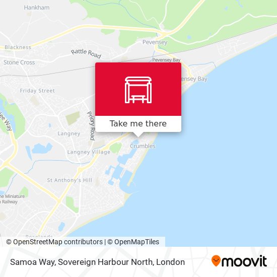 Samoa Way, Sovereign Harbour North map