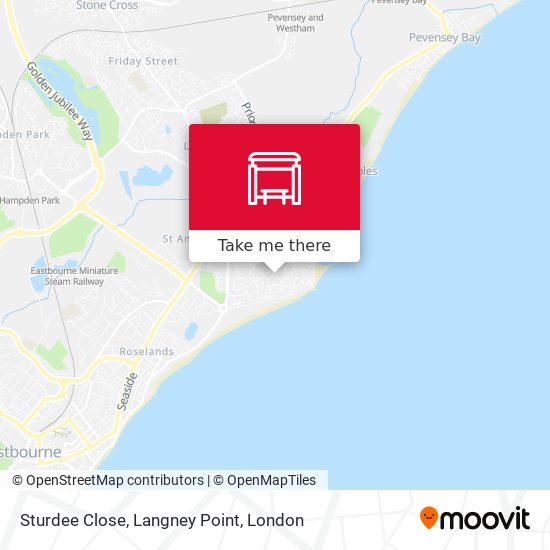 Sturdee Close, Langney Point map