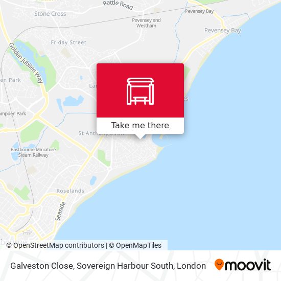 Galveston Close, Sovereign Harbour South map