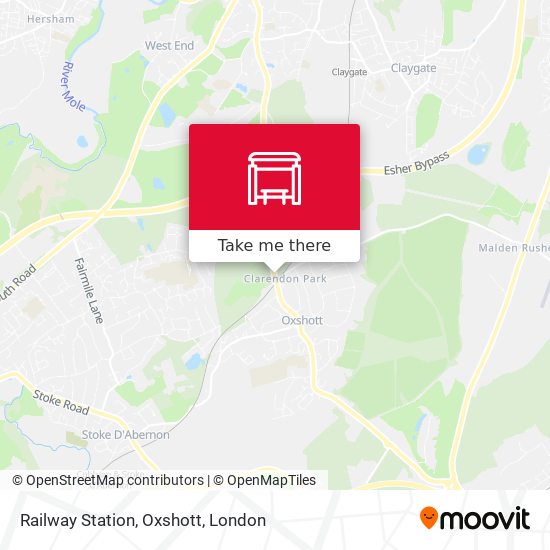 Railway Station, Oxshott map