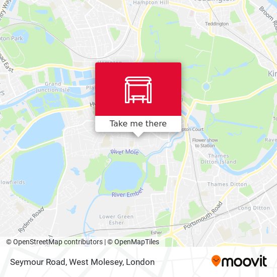 Seymour Road, West Molesey map