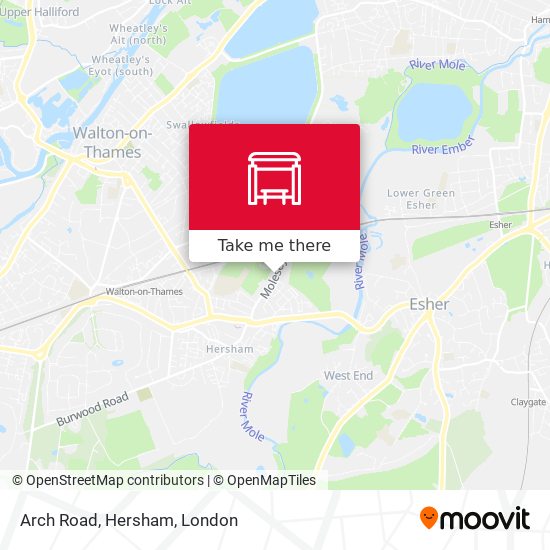 Arch Road, Hersham map