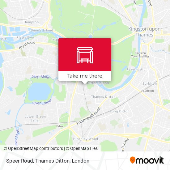 Speer Road, Thames Ditton map