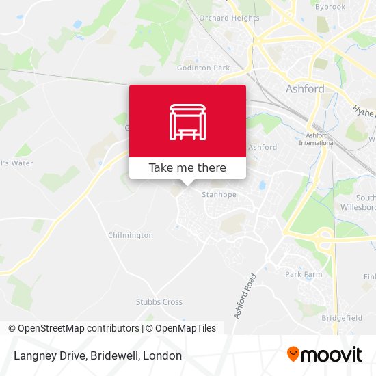 Langney Drive, Bridewell map