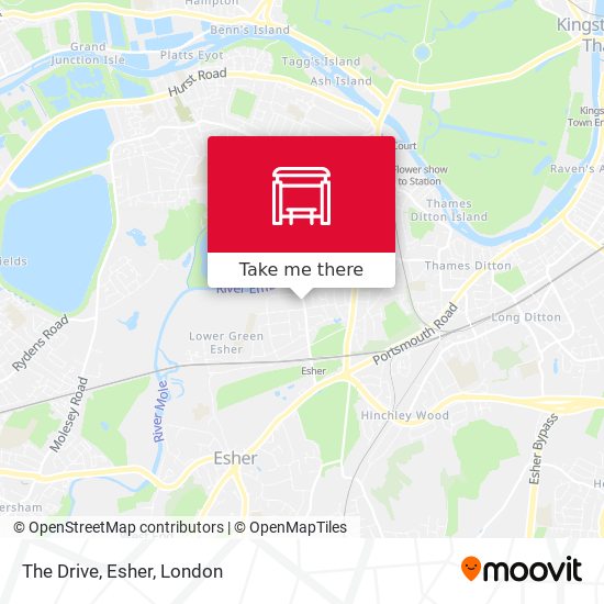 The Drive, Esher map