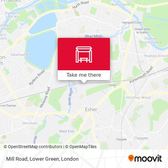 Mill Road, Lower Green map