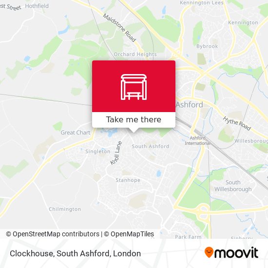 Clockhouse, South Ashford map