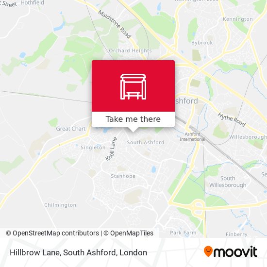 Hillbrow Lane, South Ashford map