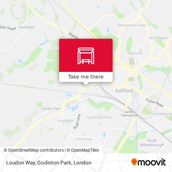 Loudon Way, Godinton Park map