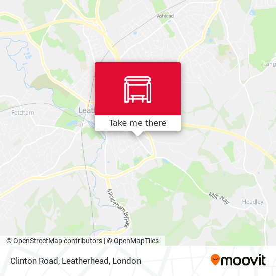 Clinton Road, Leatherhead map